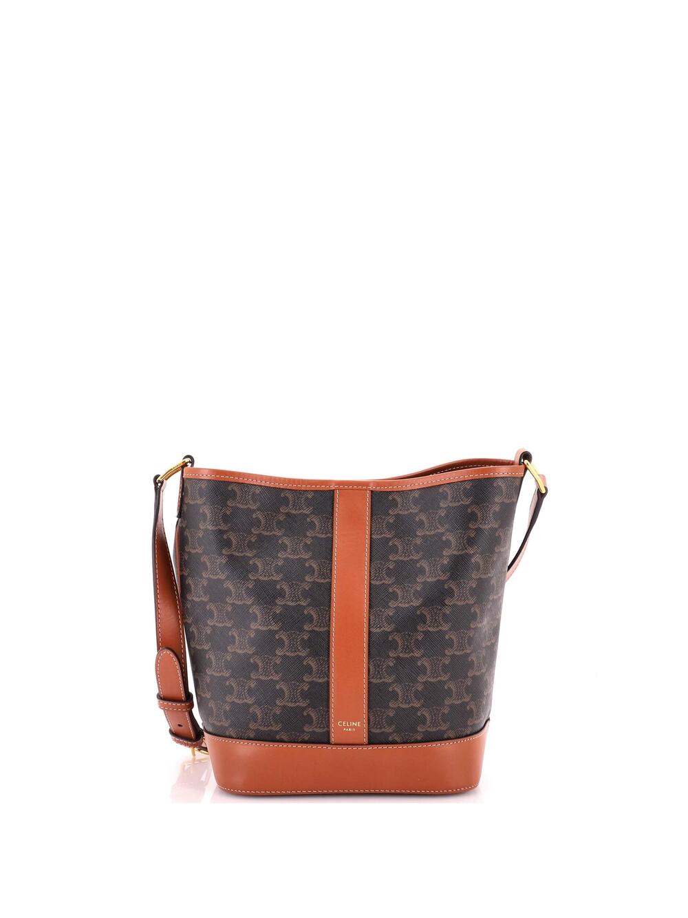 Celine Bucket Bag Triomphe Coated #323506C14B